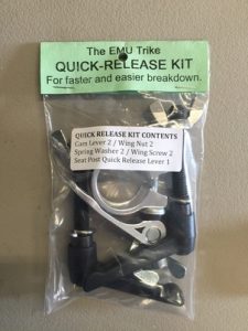 Quick Release Kit - for the EMU Trike®.